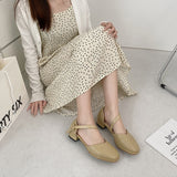 Nude Pumps Block Heel