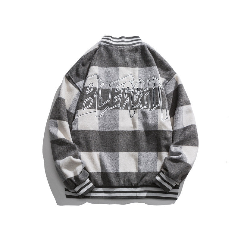 Letterman Jacket Outfit Senior Jackets Varsity Baseball Coat Loose Versatile Casual Jacket