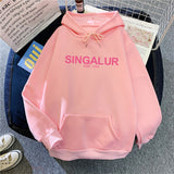 Slogan Graphic Hoodie plus Size Loose Top Coat