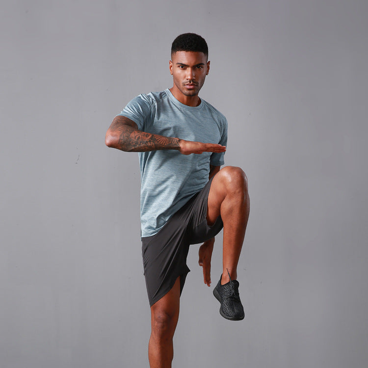Moisture Wicking T Shirts Round-Neck Clothing Outdoor Sports Clothing