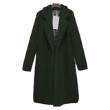 Women Sherpa Jacket Autumn Winter Cotton-Padded Coat Ladies' Lamb Wool Winter Mid-Length Berber Fleece Coat