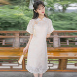 Women Cottagecore Dress Vintage Summer Dress