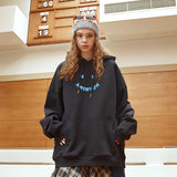 Smiley Face Hoodie Hooded Sweater Men's Loose Large Size Autumn and Winter
