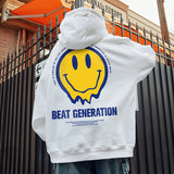 Smiley Face Hoodie Hooded Sweater Men's Couple's Shirts Tide