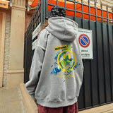 Smiley Face Hoodie Hooded Sweater Men's Large Size Loose Autumn and Winter