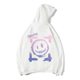 Smiley Face Hoodie Hooded Sweater Men's Trendy plus Size Coat