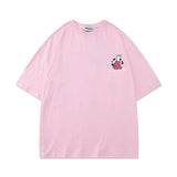 Men's T-shirt Summer round Neck Cute Printed Short Sleeve Men Loose Casual Half Sleeves