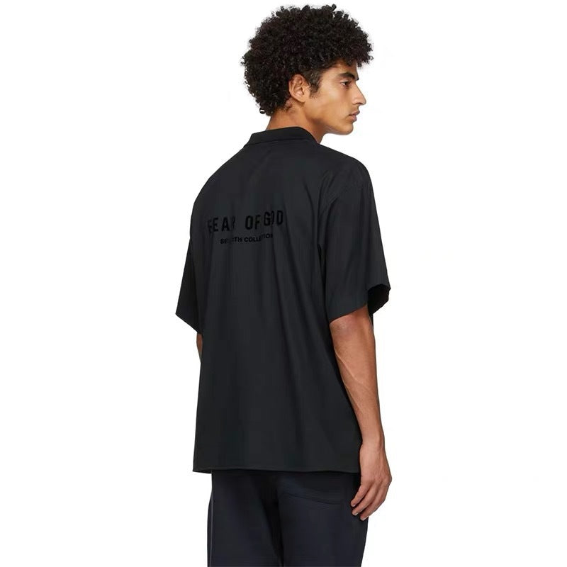 Essentials Polo Shirt Foot of God Season 7 Main Line Fog Lapel Summer Polo Short Sleeve T-shirt