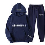 Fear Of God Fog Essentials Hoodie & Sweatpant 2 Piece Set For Men And Women