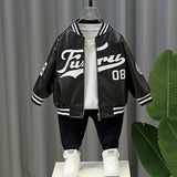 Toddler Boys Jackets Boys' Spring Leather Coat Leisure