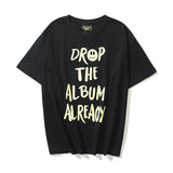 Justin Bieber Drew House Smiley Face Letter Short Sleeve Tshirt Men and Women Couple round Neck Bottoming Shirt