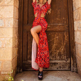 Women Bohemian Dress Summer Women's Clothing Sexy Top Split