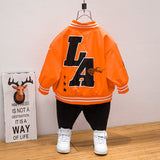 Toddler Boys Jackets Children's Baseball Uniform Spring and Autumn
