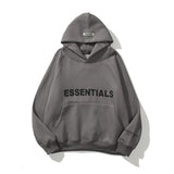 Fear Of God Fog Sweatshirt Essentials Double Line Brushed Hoody Tide Brand Letters