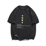 2022 Summer Man Outfits Printed Loose round Neck Half Sleeve Shirt