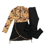 Burkini Swimwear Muslim Fashion Outfits Printed Plus Size Conservative with Hat Plus Size Women Swimsuit