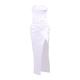 Bella Hadid Dress Backless Dress Sexy Dress Split Suspender Skirt
