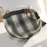 Vintage Check Baseball Cap