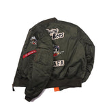 Men Bomber Jacket MA1 Functional Workwear Vintage Vintage Baseball Uniform Pilot Jacket Spring and Autumn Men Trendy Coat