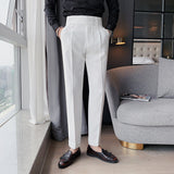 Men Suit Pants Slim Fit Business Suit Pants