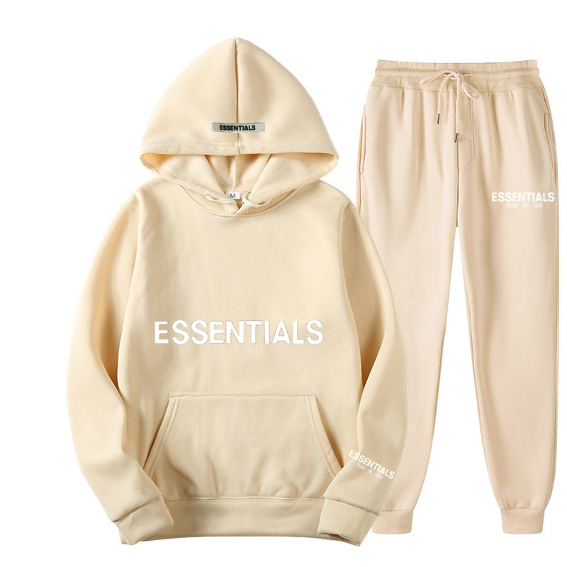 Fear Of God Fog Essentials Hoodie & Sweatpant 2 Piece Set For Men And Women