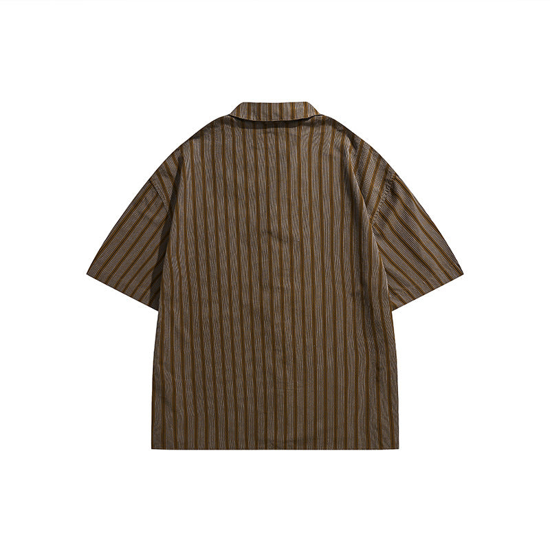Man Summer T Shirt Stripes