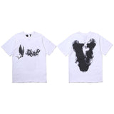 Vlone Friends Men's Casual Fashion Short Sleeve Men's and Women's Tshirt