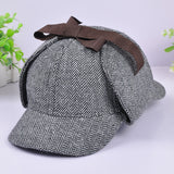 Vintage Check Baseball Cap Plaid Double Brim