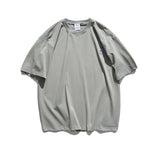 Summer Panda Printing Short-Sleeved T-shirt Men's Loose Fashion Brand round Neck Cotton Base Shirt All-Matching Men's Clothing