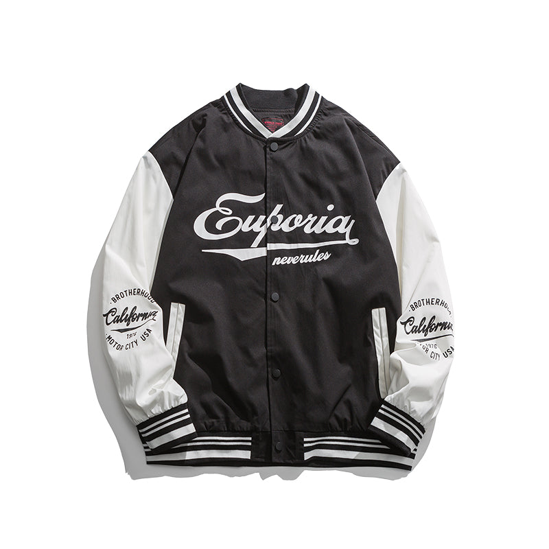 Letterman Jacket Outfit Senior Jackets Varsity Baseball Coat Men's Spring and Autumn Jacket Casual Top
