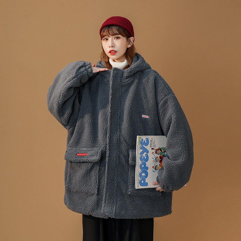 Men's Autumn Winter Coat Polar Fleece Cotton-Padded Coat