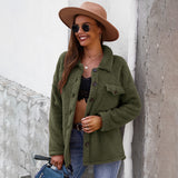 Women Sherpa Jacket Wool Coat Women's Sweater