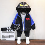 Toddler Boys Jackets Boys Spring and Autumn Coat Hooded Spider-Man Children