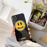 justin b drew phone case Cool Popular Brand Smiley Face Apple 11 Phone Case 12 Pro Max XS/XR Protective Case 8P Men and Women