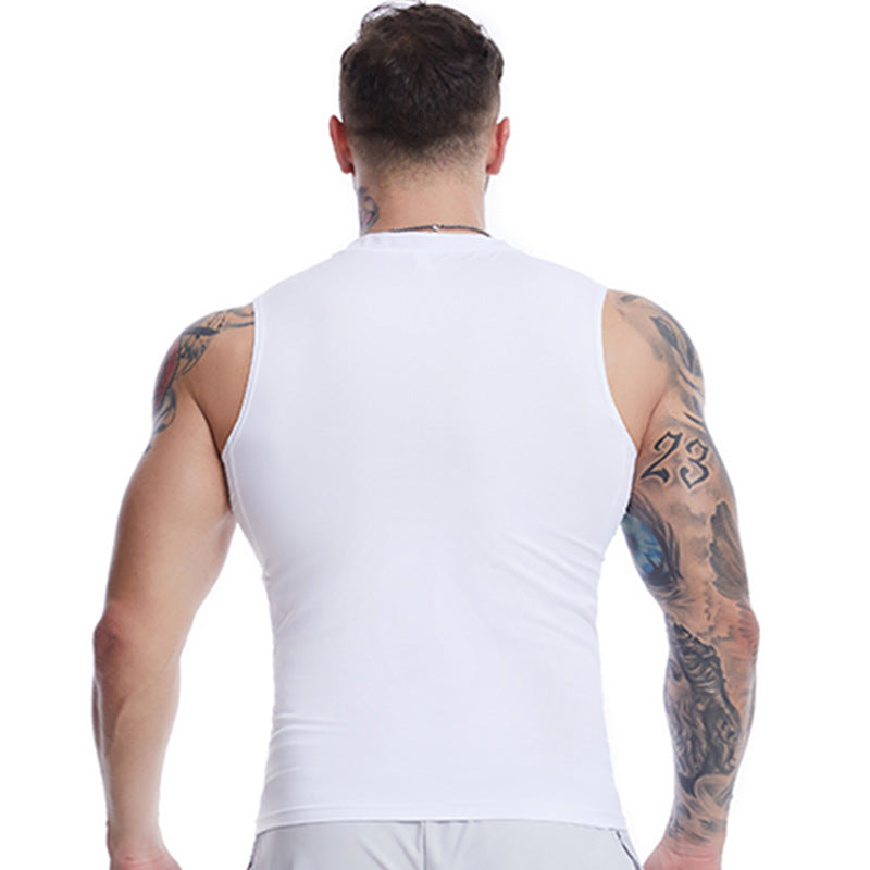 Man Tanks Sports Vest Men's Tight Workout Clothes