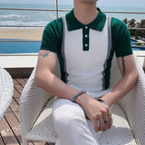 Men Polo Shirts Lapel