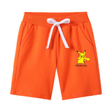 Children Pokemon Pikachu Shorts Cropped Pants Pikachu Cotton