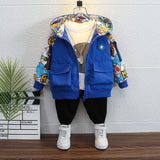 Toddler Boys Jackets Boy's Trench Coat Ultraman Hooded Top