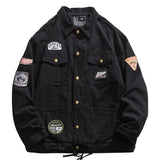 Letterman Jacket Outfit Senior Jackets Varsity Baseball Coat Loose Lapels Casual Coat Top
