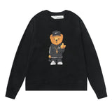 Off White Sweatshirts Long Sleeve round Neck Sweater for Autumn and Winter