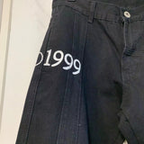 Off White Winter Pants Spring/Summer Off English Letter Printed Casual Jeans for Men and Women