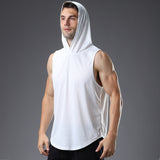 Man Tanks Hooded Fitness Vest Men