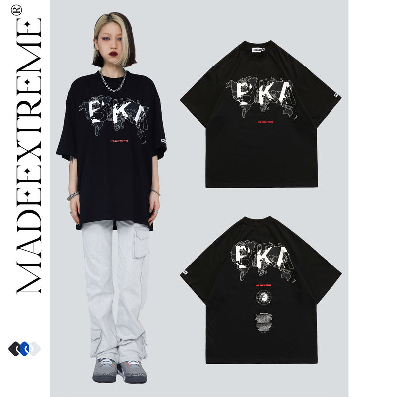 Blackair T Shirt Spring and Summer Retro Letter T-shirt
