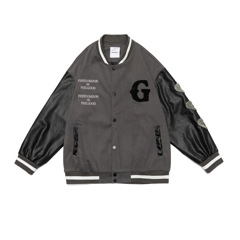 Letterman Jacket Outfit Senior Jackets Varsity Baseball Coat Printed Baseball Uniform Coat for Men
