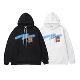 Man Fall Winter Outfis Winter Fashion Brand Cartoon Printed Hoodie Hip Hop Loose Top