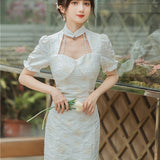 Women cottagecore Dress Summer Vintage Skirt Dress Mid-Length Skirt