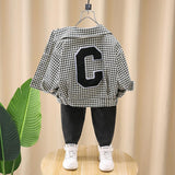 Toddler Boys Jackets Children Boys' Coat Spring and Autumn Baseball Uniform Jacket
