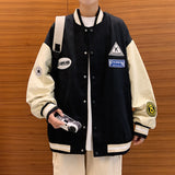 Letterman Jacket Outfit Senior Jackets Varsity Baseball Coat Spring and Autumn Men's Casual Jacket Trendy Loose Coat