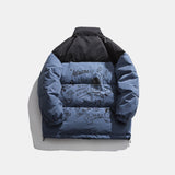 Man Fall Winter Outfis Winter Clothes Stand-up Collar Cotton-Padded Coat Men's Loose BF Style Casual Warm Jacket