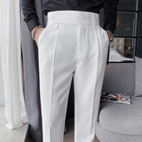 Men Suit Pants Slim Fit Business Suit Pants